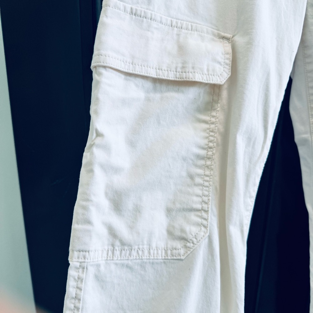 Sanctuary Ladies Cream Cargo Pants - Picture 8 of 9